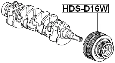 Crankshaft Pulley D16W Fits Honda 13810-P2K-003 - Picture 9 of 13