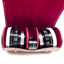 MCM Wide Angle & Telephoto Lens With Case Kaligar Made In Japan 1960s