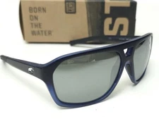 Costa del Mar Switchfoot Sunglasses Deep Sea Blue/Silver Mirror 580G GLASS lens