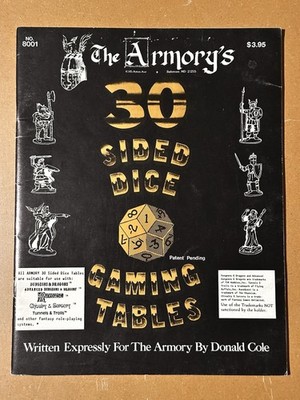 The Armory's 30 Sided Dice Gaming Tables - Donald Cole (1982)