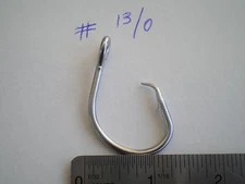 25 PCS. BIG GAME STAINLESS STEEL CIRCLE HOOKS 39960D SIZE #13/0
