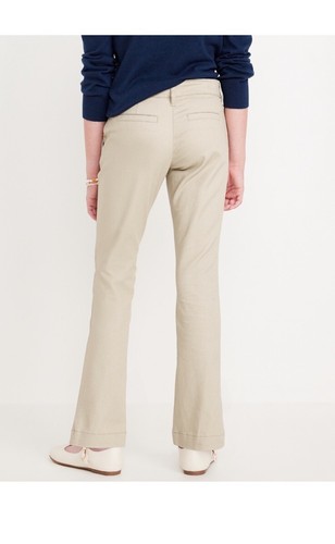 Old Navy Girls Size 6 Bootcut Khaki Adjustable Waist School Uniform Pants - Picture 9 of 11