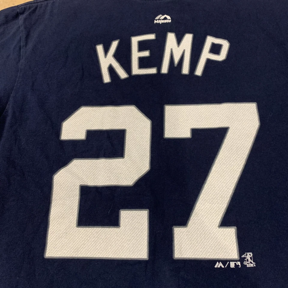 Camiseta de Béisbol Majestic Los Angeles Dodgers Nº 27 Kemp Mediana Foto 4 de 4