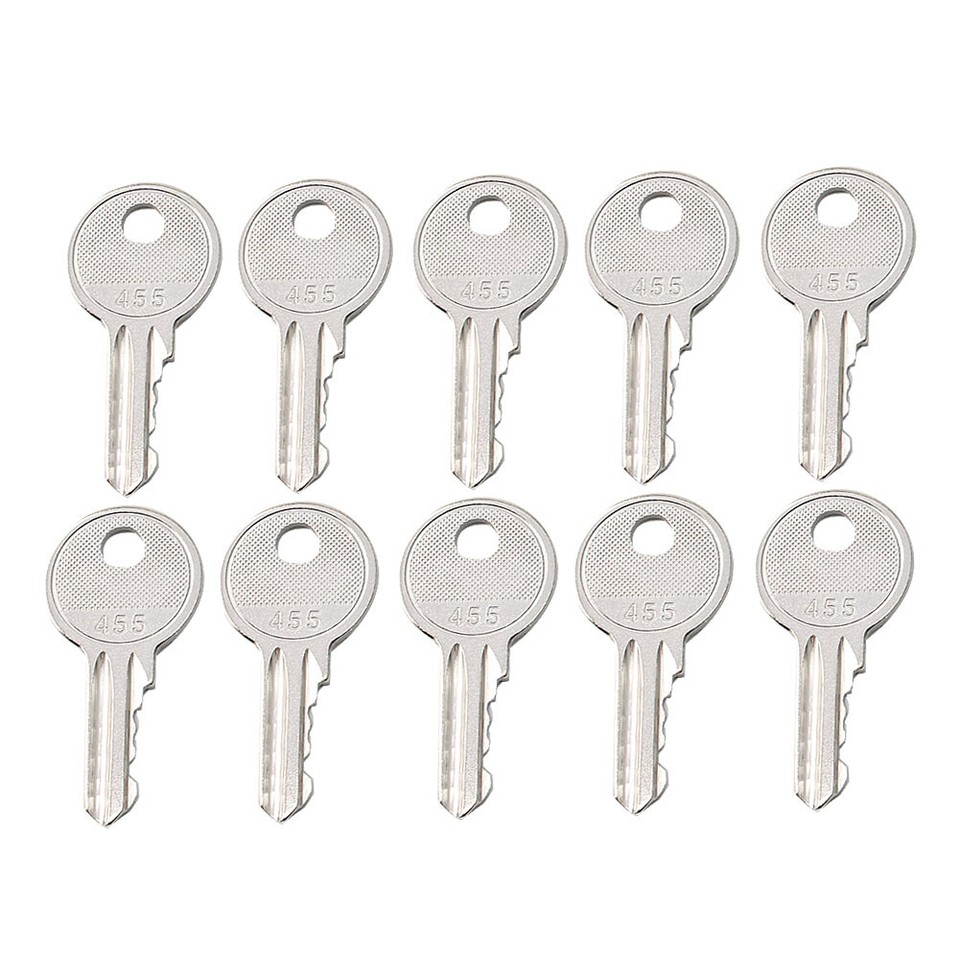 10x Ignition Keys w/ Ring For Boom Lifts Heavy Equipment Forklift Key