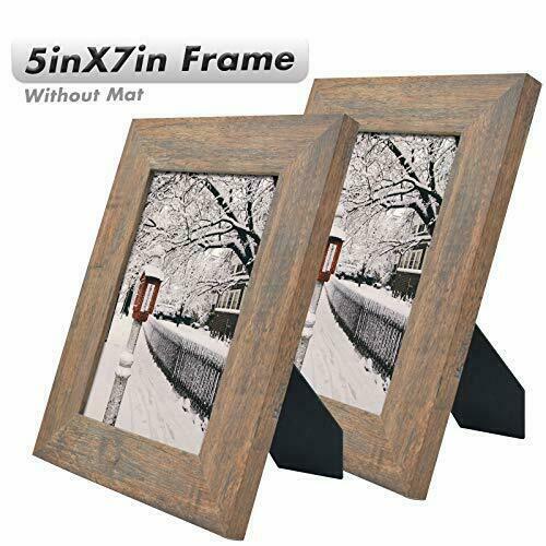 Set of 2 5x7 Picture Frame Wood Grain Style Great for Baby , Weddings Photo - Picture 2 of 7