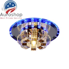 K9 Modern Crystal Flush Mount LED Ceiling Lamp Chandelier Pendant Light Fixture