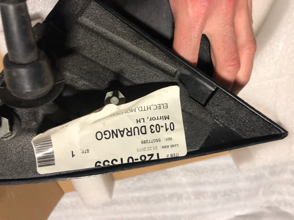 Espejo retrovisor eléctrico original Mopar 55077289 dodge durango 01-03 lado del conductor izquierdo Foto 4 de 4