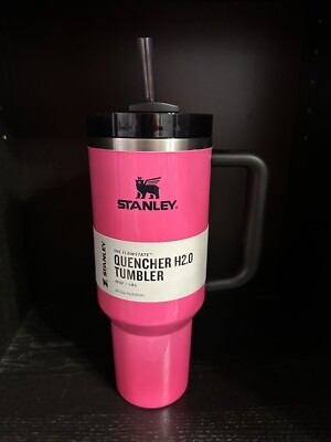 BRAND NEW Stanley 40oz Tumbler Electric Pink, Neon Collection IN HAND!