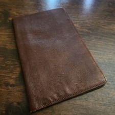 Vintage Leather Passport Wallet   Handmade In Spain   VG