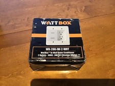 WattBox In-Wall Power Conditioner - 2 Outlets. WB-200-IW-2-WHT
