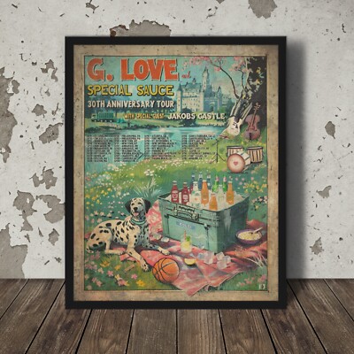 G. Love and Special Sauce Anniversary Tour Poster, Jakobs Castle Sublime Concert