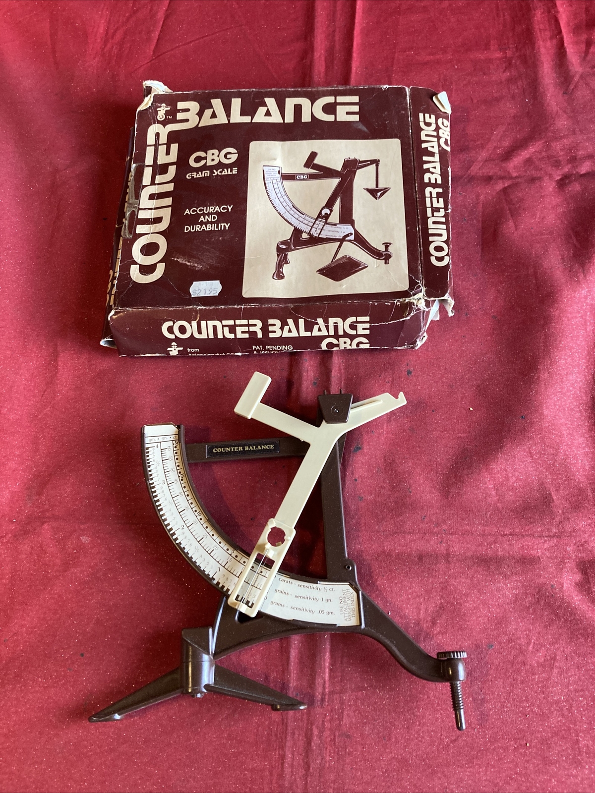 Vintage Counter Balance CBG Gram Scale eBay