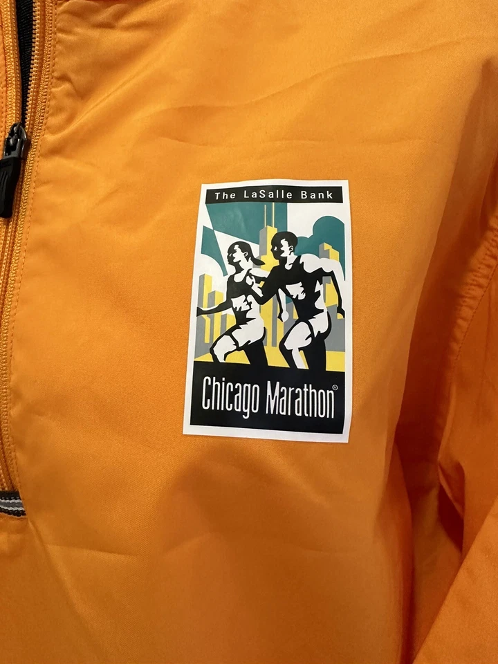 RARE Authentic New Balance LaSalle Bank Chicago Marathon Officials Jacket Size L - Image 2 of 4