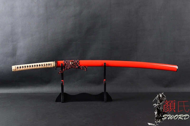 Brass Mountings Manganese Steel Japanese Samurai Katana Sword High-end Bo-hi - Image 2 of 4