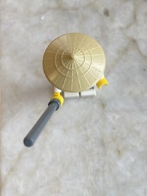 NEW Lego Ninjago SENSEI WU MINIFIG - White Ninja Minifigure w/Tan RICE HAT 9450