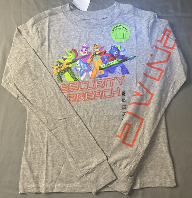 NWT Five Nights At Freddy s Boy s Long Sleeve Shirt XXS (4/5)
