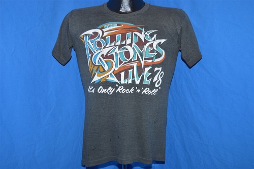 vintage 70s ROLLING STONES LIVE IN 78 GREATEST ROCK N ROLL BAND t-shirt