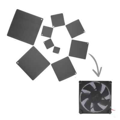 5x PVC Fan Dust Filter 3-14cm PC Components Electronic Product Speaker Dustproof