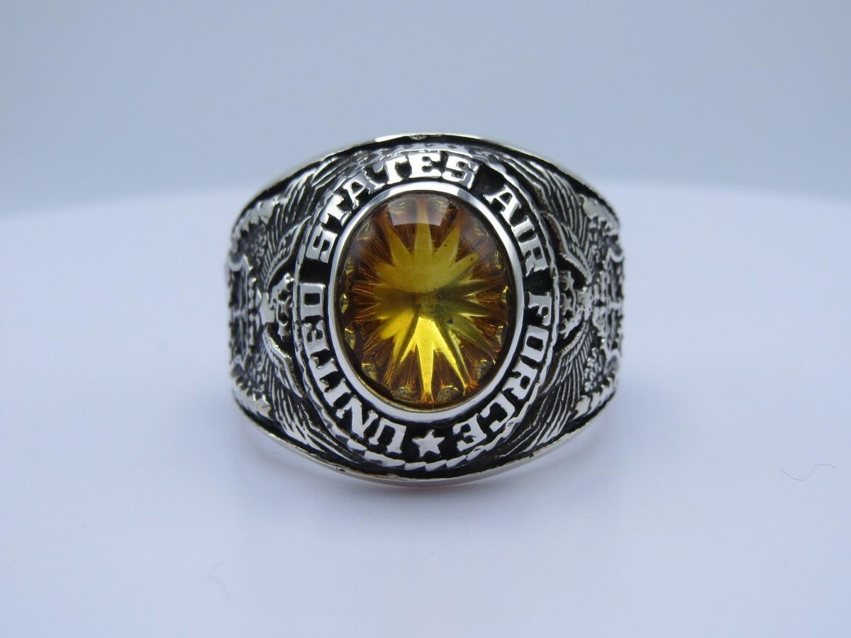 SILVER 925 , RING , USAF , UNITED STATES , AIR FORCE RING , USAF 
