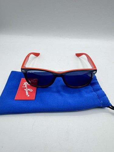 Ray-Ban Jr Kids Blue/Orange/ Light Blue RJ9052S Square Sunglasses 48 mm - Picture 2 of 5