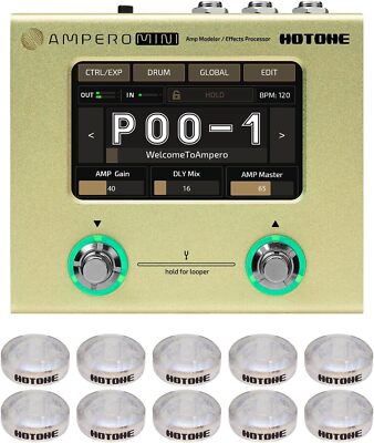 HOTONE Multi Effects Processor Pedal Guitar Bass Amp Modeling IR Cabinets Simula