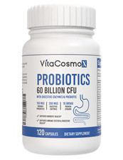 60 Billion Probiotics Immune System Boosting Supports Digestive Health 120 Cap