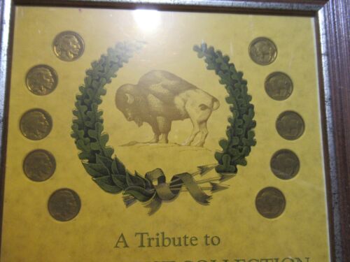 RARE Framed The Old West Collection Indian Head Cent & Buffalo Nickel Collection - Picture 2 of 10
