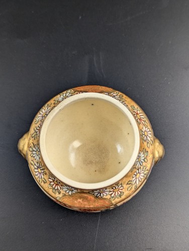 Antique Hand Painted Satsuma Koro, Kintozan Style, C. Meiji Period - Picture 9 of 13