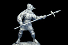Teutonic Knight 54mm Handmade Tin Soldier Medieval Warrior Miniature