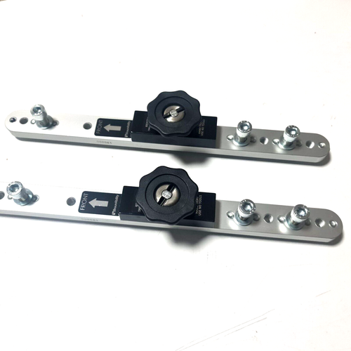 2 x Unwin Quick Release Lockable Seat Clamp Runner Tracking Rail