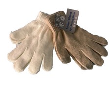 Ladies 2 Pairs Texting Gloves   Tan  Ivory Warm Soft Cozy Winter Gloves