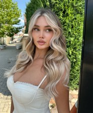 Ash Brown Hair with Golden Highlight Body Wave Human Hair Lace Front Wigs 13x4