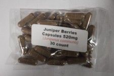 Juniper Berries Capsules Juniperus communis 520mg. 30 count