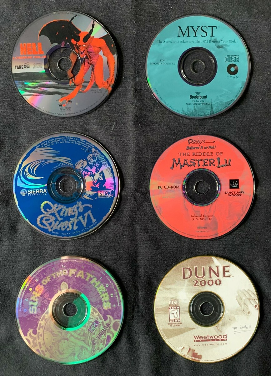 Six PC-CDROMs in mint to near mint condition - discs only!!! | eBay