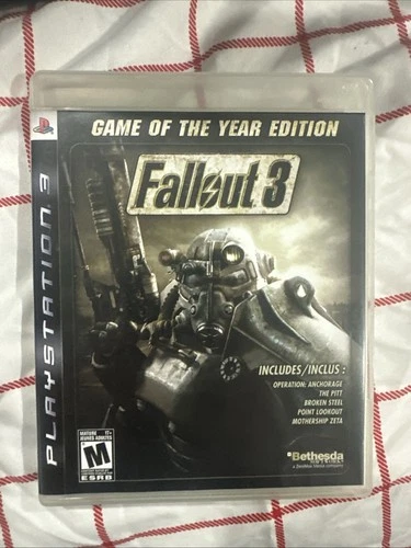 PS3 Game Fallout 3 - Game of the Year Edition - Play Station 3 - 2009 Cib