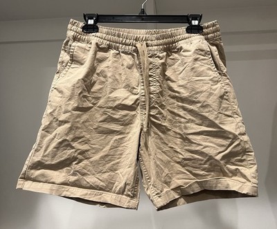 VANS Men s Range Elastic Shorts Relaxed Fit Pull On Chino Khaki ~ Sz S ~ VGUC