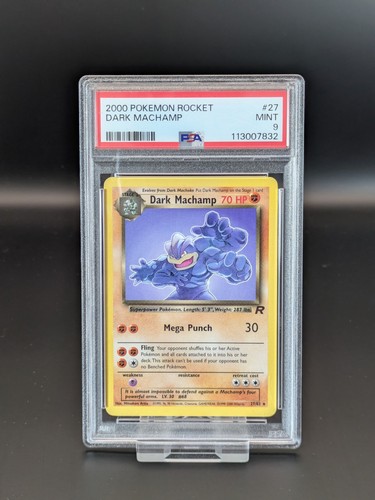 Dark Machamp (Unlimited) graded PSA 9 for sale on eBay