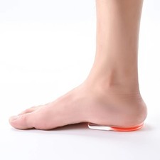 Silicone Gel Heel Cups Cushion Pads Plantar Fasciitis Pain Relief Insoles Men L