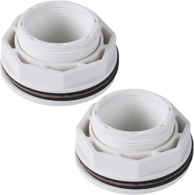 (2-Pack) 1 1/2'' above Ground Pool Inlet Return Fitting with Locknut Gasket Famal