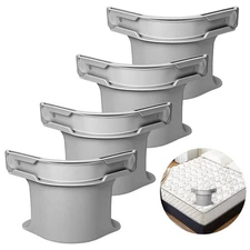 4 Pack Fitted Sheet Holders Anti-Slip ABS+PP Grippers for Mattress Corners