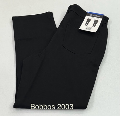 #ad S.C. amp; CO. Women#x27;s Pull On Slim Leg 5 Pockets Pants Black Size L $24.95