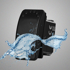 3 Position Rocker Switch 12V 20A 6 Pin DPDT ON Off ON for Marine Boat Tractor...