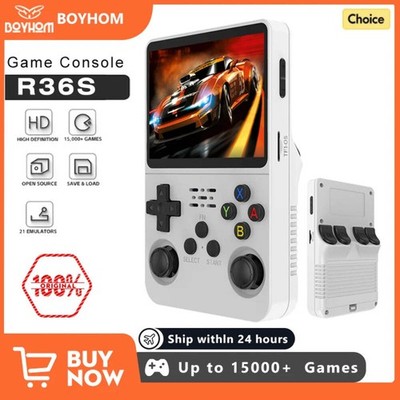 Open Source R36S Retro Handheld Video Game Console Linux System 3.5 Inch IPS Scr