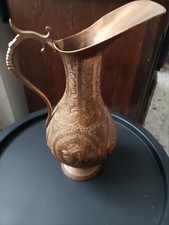 PICHET DE STYLE PERSAN MOYEN ORIENT CUIVRE CISELÉ MAIN XIX-XX SIÈCLE