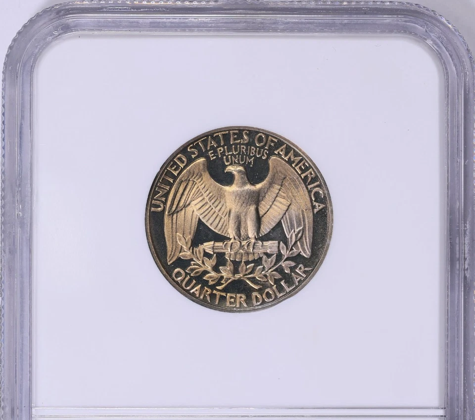 1985-S Washington Quarter NGC PF 67 ULTRA CAMEO End Roll Toned Album Toning DCAM - Image 4 of 4