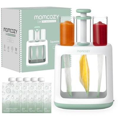 Anti-Splash Baby Food Pouch Filler   Easy Clean, Stable Base, All-in-One