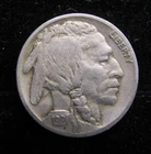1921-P BUFFALO NICKEL - NICE FULL DATE - 1/2 HORN