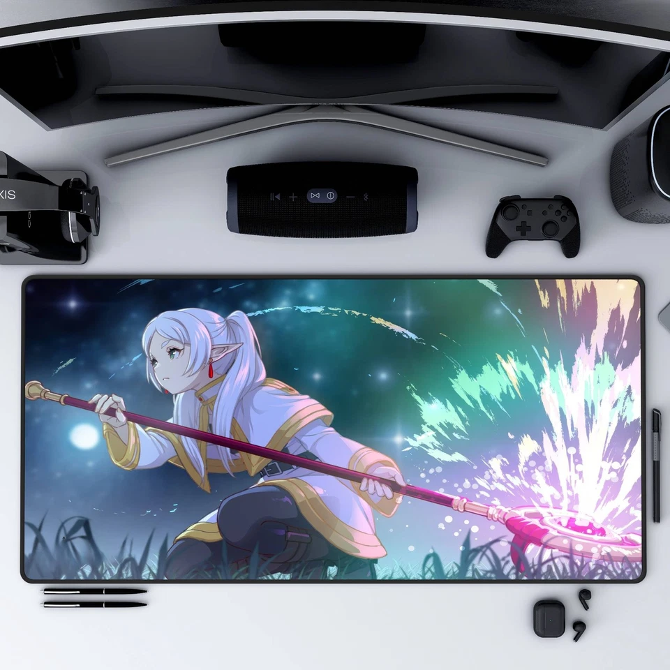 Frieren Mage Desk Mat, Beyond Journeys End Mousepad, Gaming Mat XL XXL Gift - Image 2 of 4