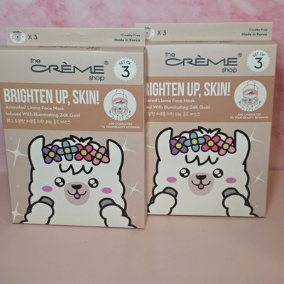 The Crème Shop Brighten Up, Skin! Face Mask Infused with 24K Gold (2 bx/6 masks)