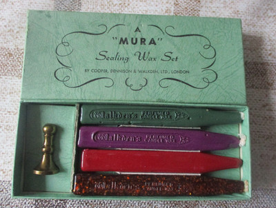 Mura Sealing Wax Set London Siegel Wachs  Wachssiegel